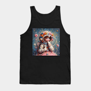 Stellar Dreams: The Cosmic Voyage of Astronaut Lila Tank Top